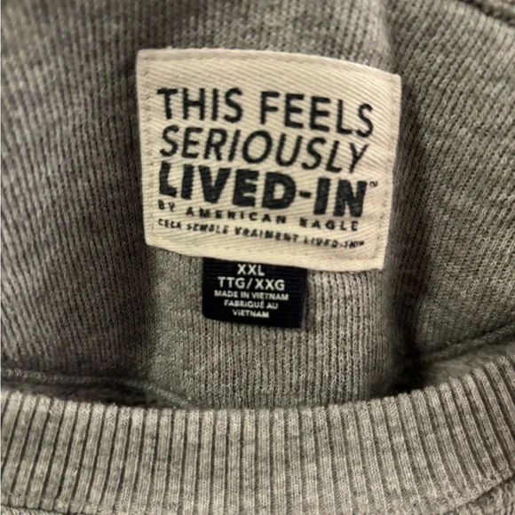 American Eagle Outfitters Heather Gray Crew Neck Sweater - Picture 2 of 3